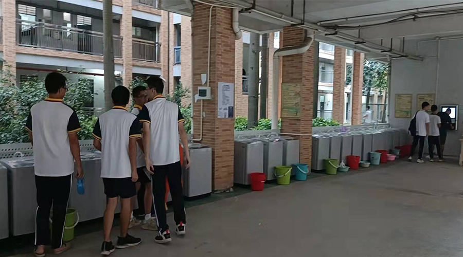 好評(píng)續(xù)單！江門一中學(xué)校持續(xù)追加共享洗衣機(jī)！