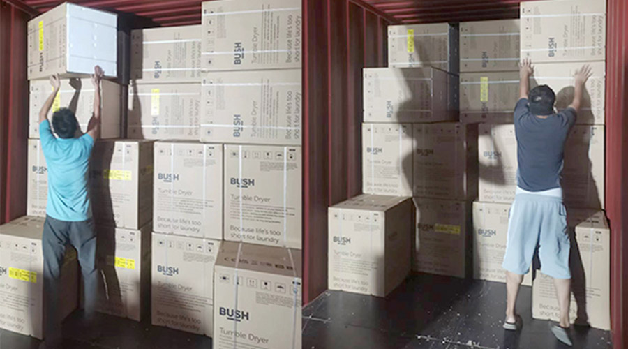 各司其職合力做好英國Argos客戶衣物烘干機出貨任務(wù)！