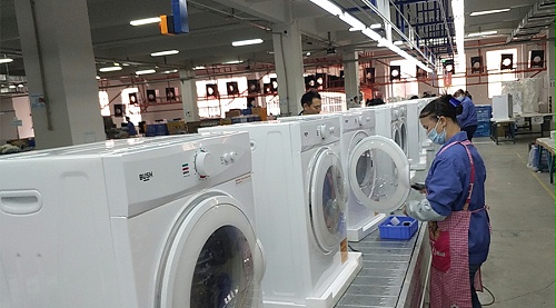 年底繁忙！金環(huán)電器全力保障英國Argos客戶滾筒干衣機生產(chǎn)